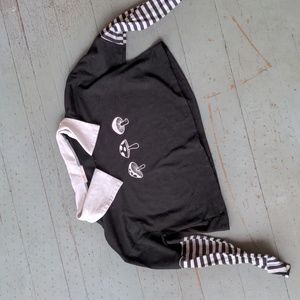 Romwe cropped mushroom top